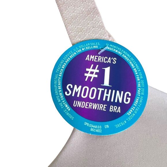 NEW Vanity Fair Beauty Back Smoothing Underwire Bra 40D Neutral - Picture 3 of 7